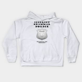 Internet Grammar Police Kids Hoodie